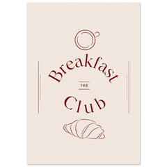 Breakfast Club – Coffee & Croissant Kitchen Wall Art